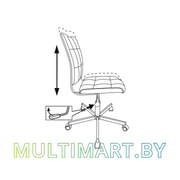 Компьютерное кресло Бюрократ CH-330M/LT-15 (малиновый) картинка 5